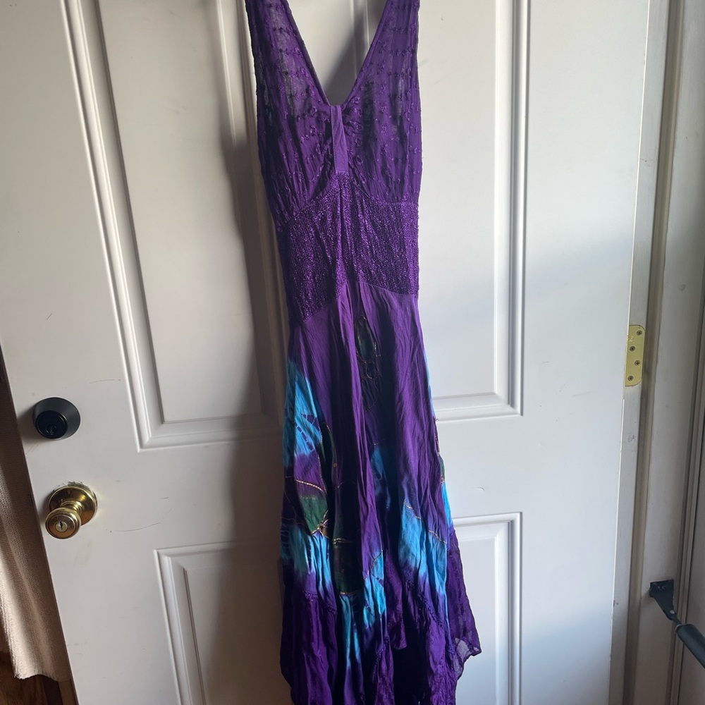 Elegant Purple and Blue Women's sundress sz sm